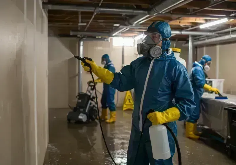 Basement Sanitization and Antimicrobial Treatment process in Cave Junction, OR